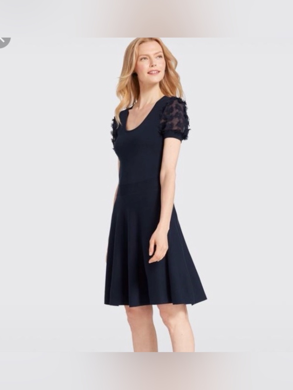 Draper James Fleurette Sleeve Sweater Dress size Small